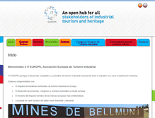 Tablet Screenshot of europeanindustrialtourism.com